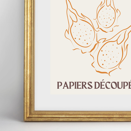 Ramka drewniana złota na zdjęcia DRZG M Z 50x70 cm