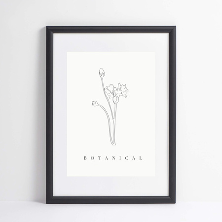 Czarna ramka drewniana na zdjęcia EKO 2 18x24 cm