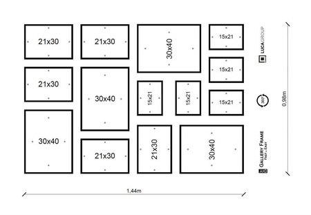 Zestaw szarych ramek galeria Pinia 05 GF0001
