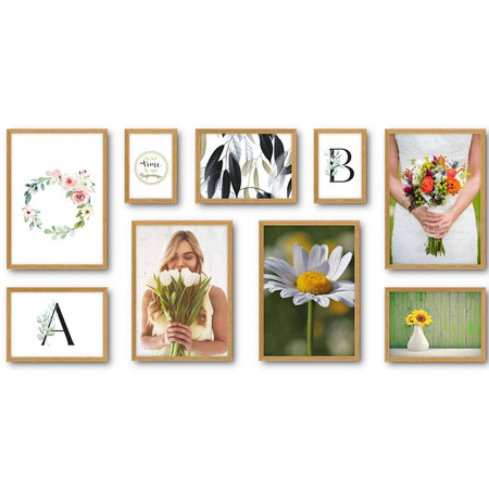 Zestaw ramek kolor dębowy PINIA 00 GF0004