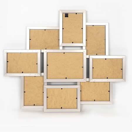 Multirama MULTI HEN S ramka na zdjęcia na 9 zdjęć - srebrna