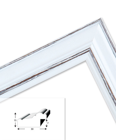 Ramka drewniana na zdjęcia DRL X 4 30x45 cm