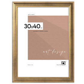 Ramka drewniana złota na zdjęcia DRL N Z 30x40 cm