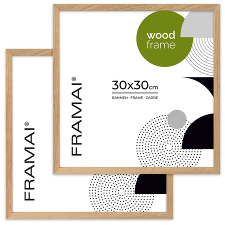 Dębowa ramka na zdjęcia OAK 30x30 cm