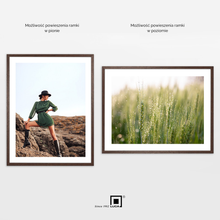 Pakiet 3 szt. brązowych ramek na zdjęcia FDM M6 40x50 cm