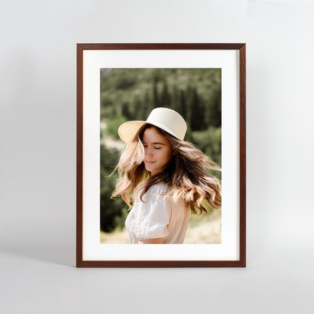 Brązowa ramka drewniana PINIA 3 30x40 cm