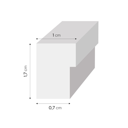 Ramka na zdjęcia drewniana FIT w kolorze jasnego drewna 50x70 cm