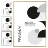 Złota ramka aluminiowa QAL 50x70 cm