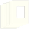 Pakiet 5 szt. Passe Partout 9x13 (5x7) BIAŁY IVORY