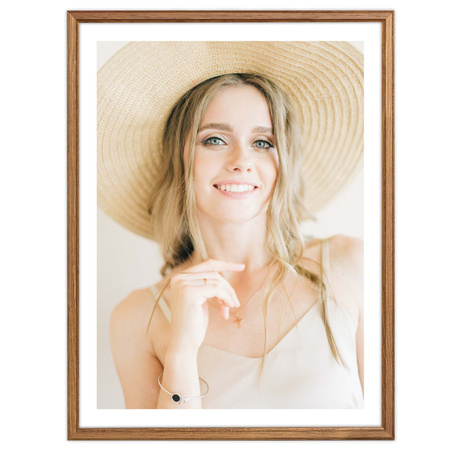 Ramka drewniana DRWA 3 kolor dąb 30x40 cm