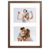 Foto Galeria 21x30 cm brązowa Ramka na 2 zdjęcia 10x15 cm z Passe Partou