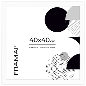Biała ramka na zdjęcia HEN 1 40x40 cm