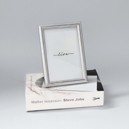 Srebrna ramka drewniana na zdjęcia EKO S2 40x50 cm