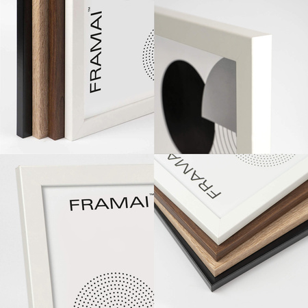 Biała ramka na zdjęcia HEN 1 40x60 cm