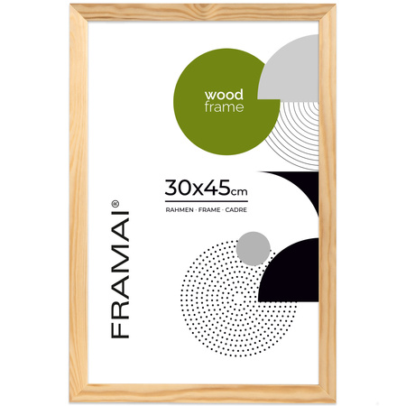 Ramka z drewna surowego na zdjęcia RAW 30x45 cm