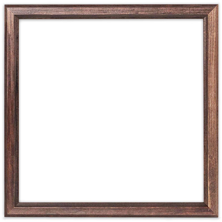 Ciemnobrązowa ramka drewniana DRWA 44 25x25 cm