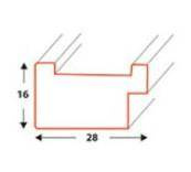 Ramka drewniana na zdjęcia DRL U 3 18x24 cm