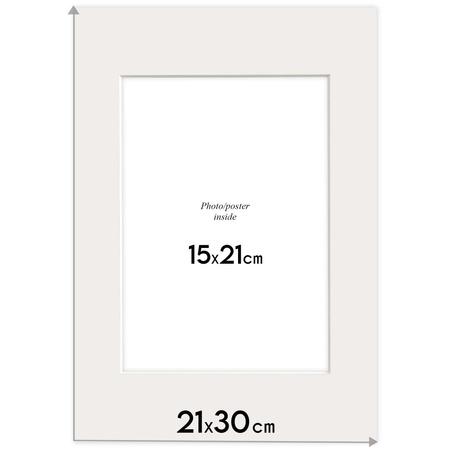 Pakiet 5 szt. Passe Partout 24x30 (15x21) kość słoniowa IVORY