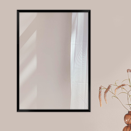 Lustro w czarnej ramie wiszące L HEN 2