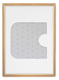 Ramka na zdjęcia LITERKA "C" 21x30 cm jasne drewno z białym passe partout