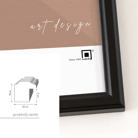 Zestaw czarnych ramek galeria PRESTO 2 GF0003