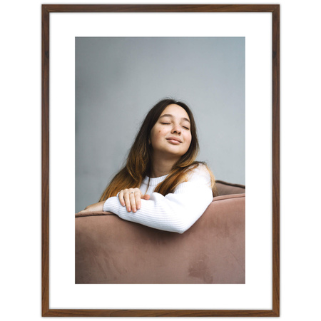 Brązowa ramka na zdjęcia HEN 4 60x80 cm