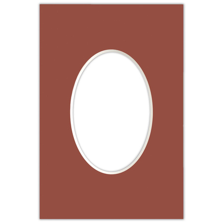 Passe partout 10x15 (6x9) OWAL CZERWONY CAYENNE