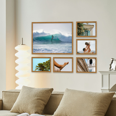 Zestaw ramek kolor dębowy galeria HIT 33 GF0002