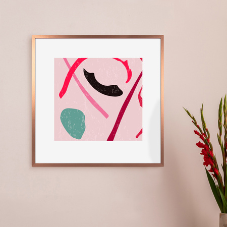 Miedziana ramka na zdjęcie LUX M 50x50 cm