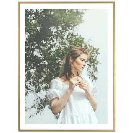 Złota ramka aluminiowa na zdjęcia Royall 60x80 cm
