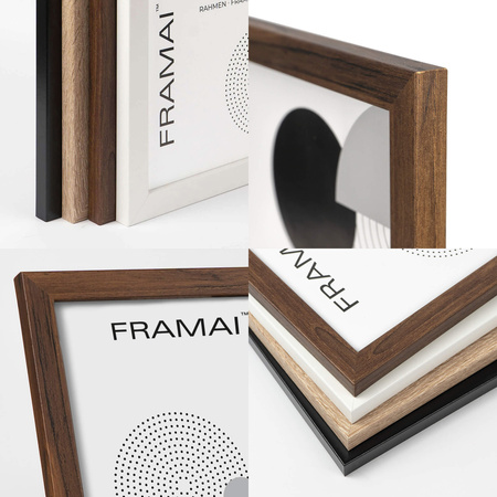 Brązowa ramka na zdjęcia HEN 4 40x50 cm
