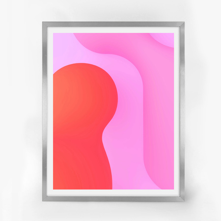 Srebrna ramka na zdjęcia HEN S 40x50 cm