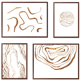 Zestaw brązowych ramek galeria PINIA 3 GF0003