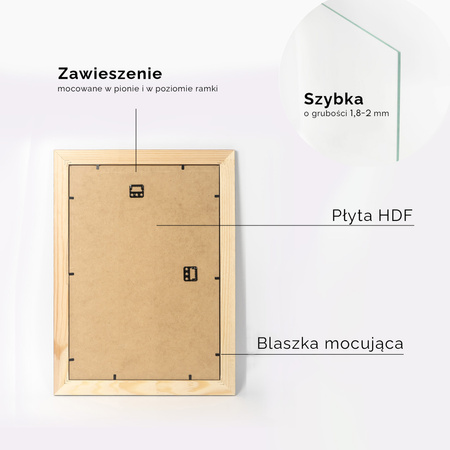 Ramka drewniana na zdjęcia DRL X 02 21x30 cm
