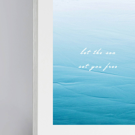 Srebrna ramka drewniana na zdjęcia PINIA S 30x40 cm