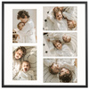 Foto Galeria 50x50 cm czarna Ramka na 5 zdjęć 15x21 cm z Passe Partout