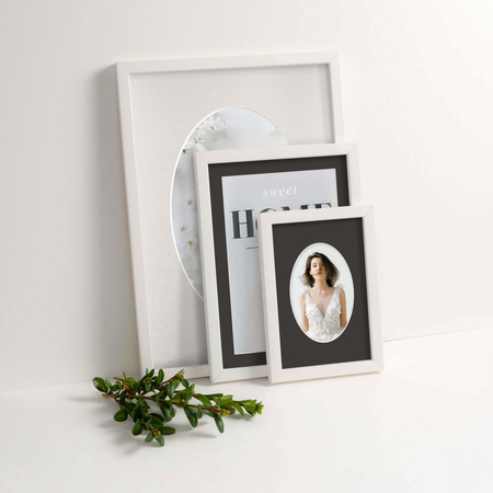 Passe partout 40x50 (24x30) OWAL CZARNY BLACK