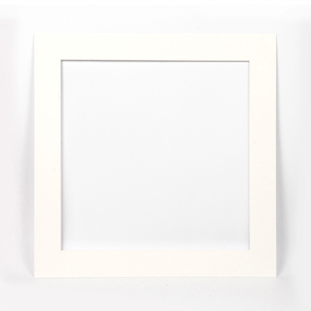 Passe partout 50x50 cm (40x40 cm) BIAŁY SNOW WHITE