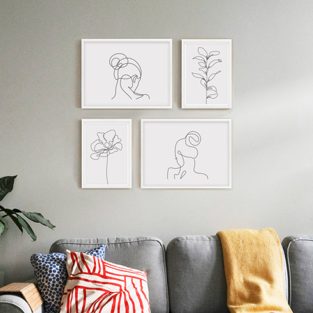 Zestaw białych ramek galeria HIT 01 GF0003