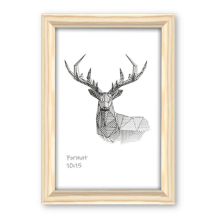 Ramka z drewna surowego na zdjęcia SUR I 10x15 cm