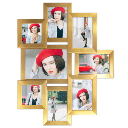 Multirama MULTI HEN Z ramka na zdjęcia na 8 zdjęć - złota