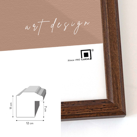 Zestaw brązowych ramek galeria PRESTO 4 GF0003