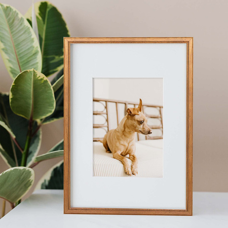 Pakiet 5 szt. ramek drewnianych na zdjęcia kolor dąb DRWA 3 21x30 cm