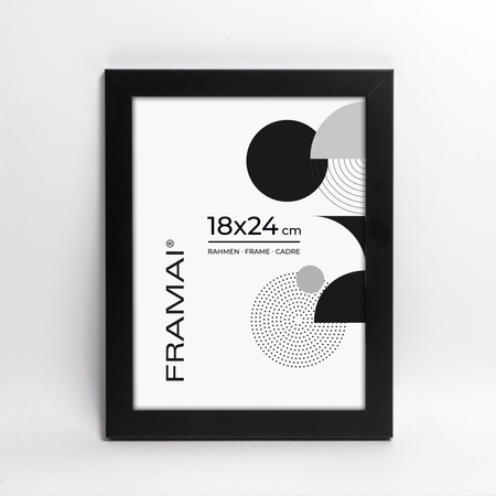 Czarna ramka na zdjęcia HEN 2 18x24 cm
