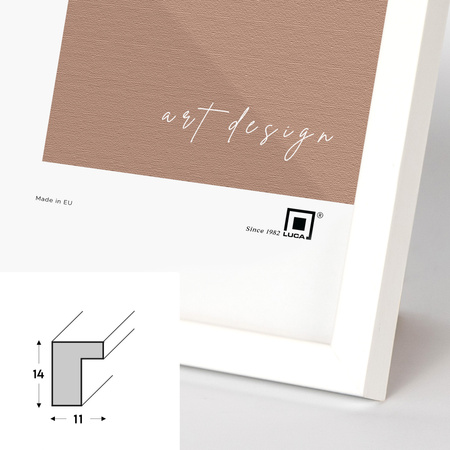 Biała ramka drewniana PINIA 1 15x21 cm