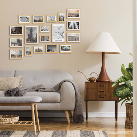 Zestaw naturalnych ramek galeria Pinia 0 GF0006