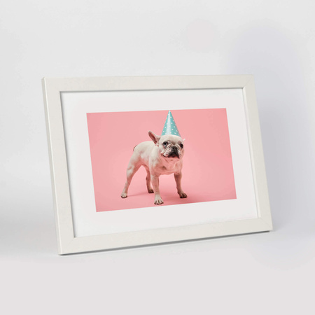 Biała ramka na zdjęcia HEN 1 21x29,7 cm