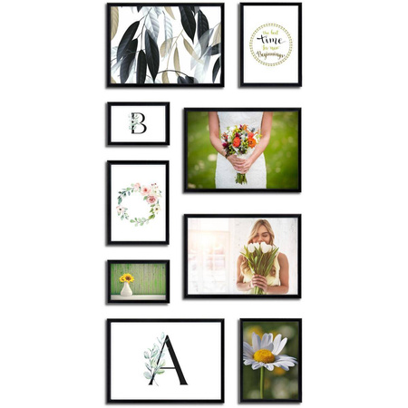 Zestaw czarnych ramek galeria 2 GF0004