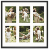 Foto Galeria 40x40 cm kolor czarny Ramka na 6 zdjęć 10x15 cm z Passe Partout