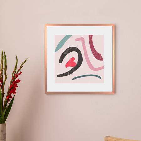 Miedziana ramka na zdjęcie LUX M 40x40 cm